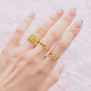 Double Band Ring Gold Vermeil picothestore