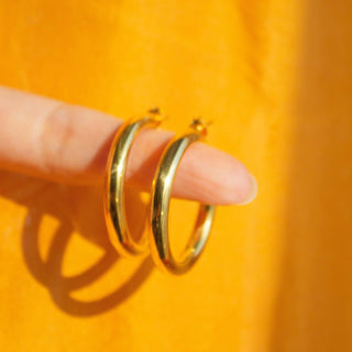 Lena Hoop Earrings Gold Vermeil picothestore