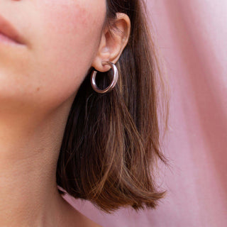 Lena Hoop Earrings Sterling Silver picothestore