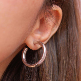 Lena Hoop Earrings Sterling Silver picothestore