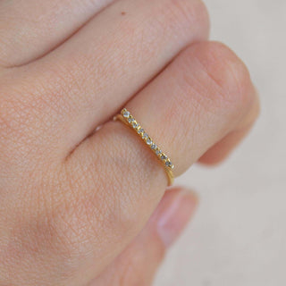 Omega Pave Ring Solid Gold picothestore