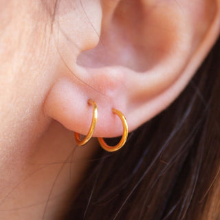 Pico Hoop Earrings Gold Vermeil picothestore
