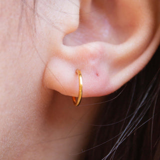 Pico Hoop Earrings Gold Vermeil picothestore