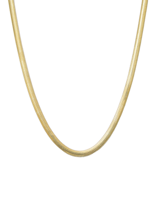 Snake Chain Necklace Gold Vermeil