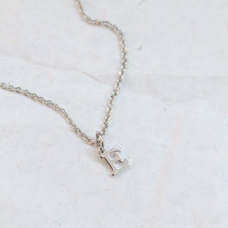 Tiny Letter Necklace Sterling Silver picothestore